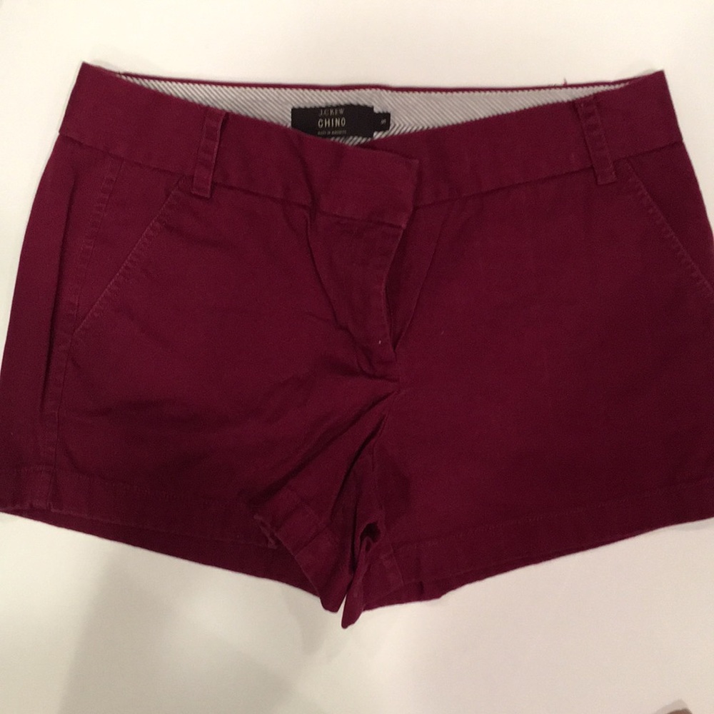 Jcrew berry chino shorts